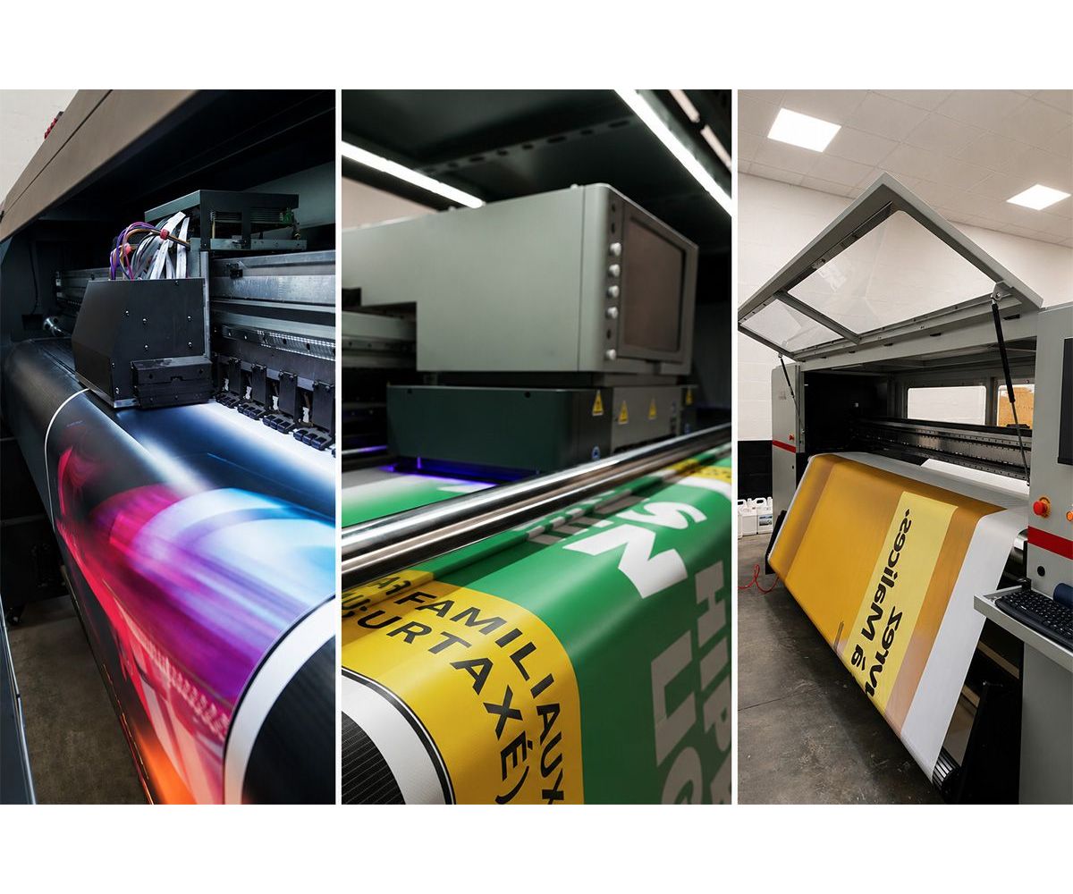 Impression UV, sublimation et éco-solvant pour la signalétique