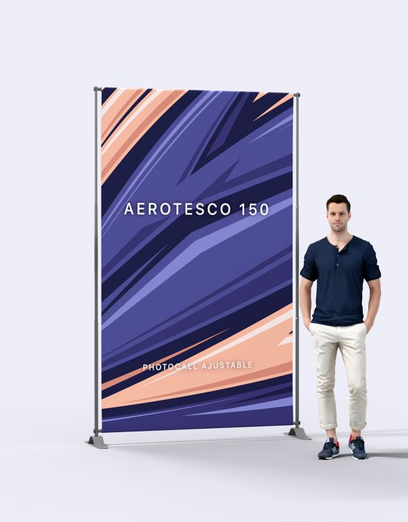 AEROTESCO 240  Adjustable tension banner 240x240cm
