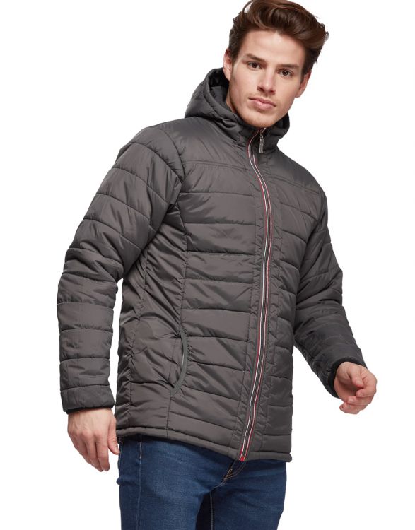 ENERGY  JACKET UNISEX REVERSIBLE WITH HOOD AND CONTRASTED ZIPPER
