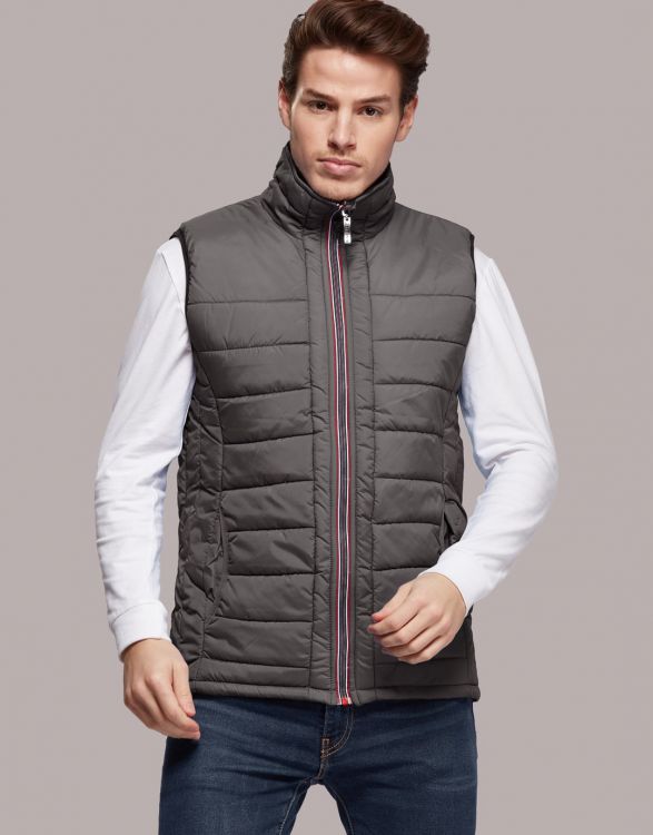 MOOVE  BODYWARMER UNISEX REVERSIBLE WITH CONTRASTED ZIPPER

