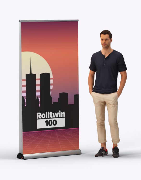 ROLLTWIN 085  Double Roll-Up 85 x 200 cm